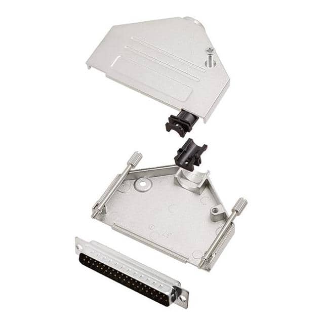 6355-0002-24 D-SUB BACKSHELL, FULL METAL, 180
