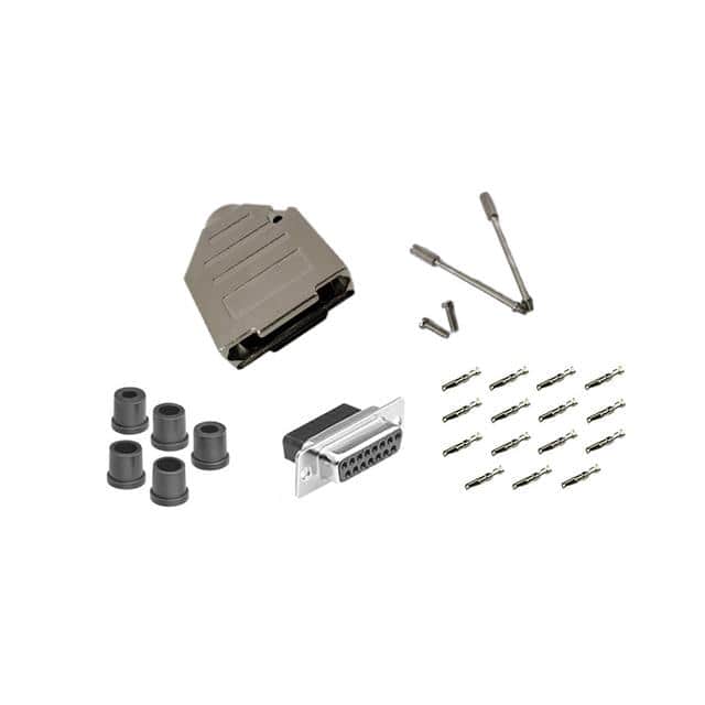 DCT-15FMD-KIT DB15 F CRIMP MTL NO-EAR KIT