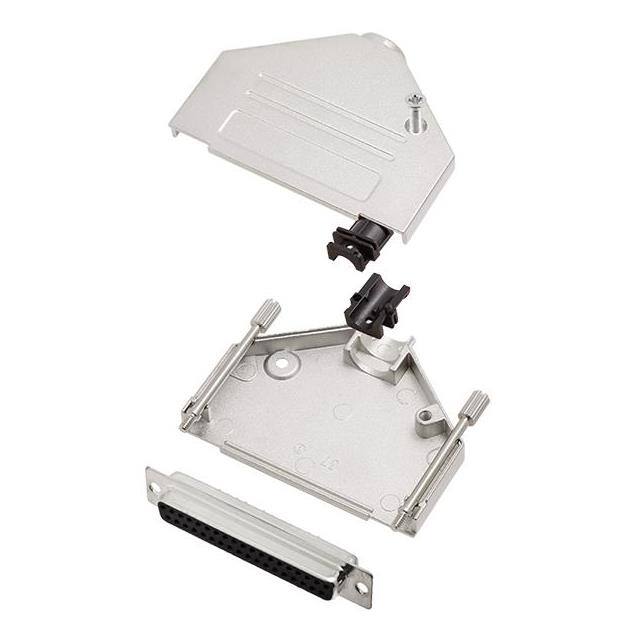 6355-0002-34 D-SUB BACKSHELL, FULL METAL, 180