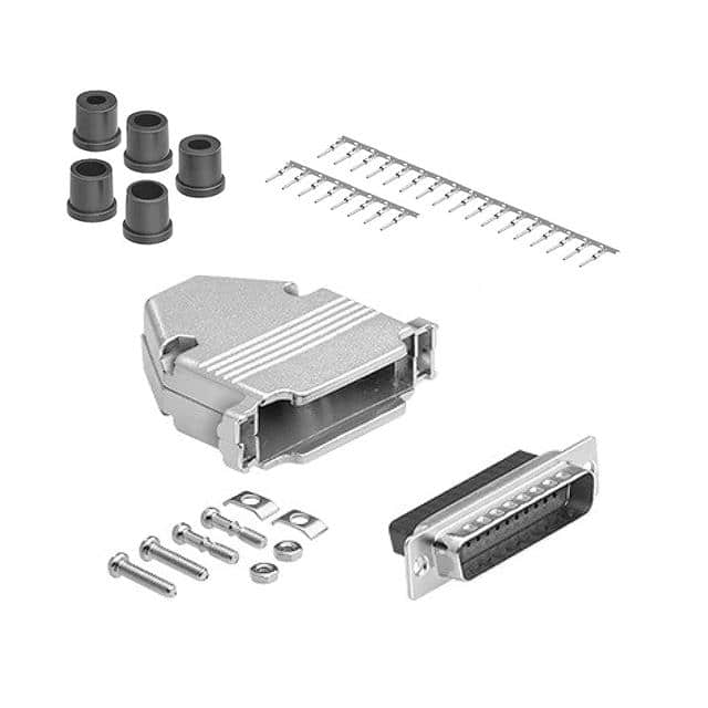 DCT-25MM-KIT DB25 M CRIMP MTL HOOD KIT