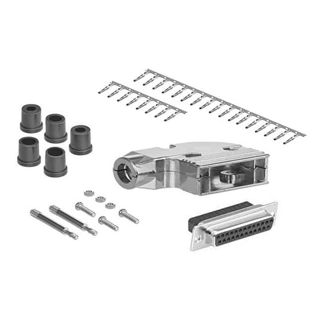 DCT-25FMA-KIT DB25 F CRIMP MTL 90DEG HOOD KIT