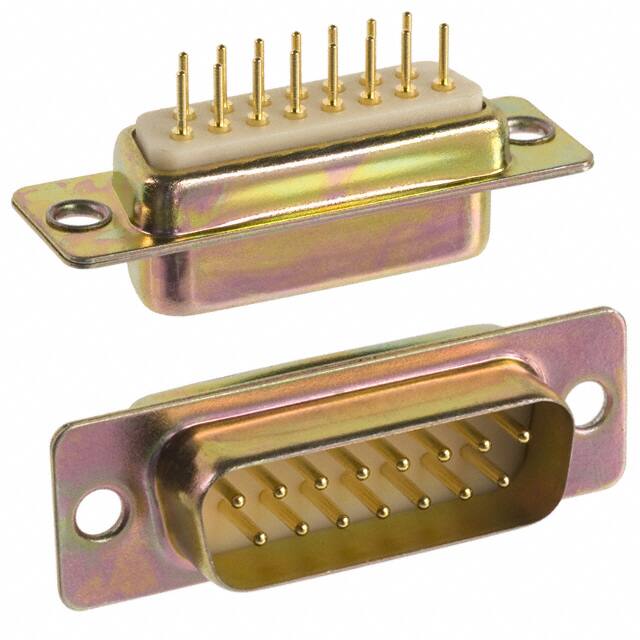 172-E15-111-001 CONN D-SUB PLUG 15P PNL MNT SLDR