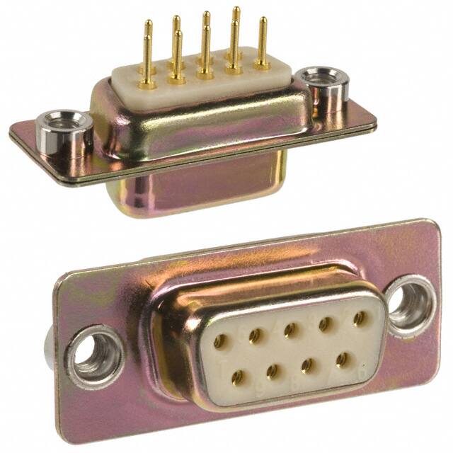 172-E09-211R011 CONN D-SUB RCPT 9P PNL MNT SLDR