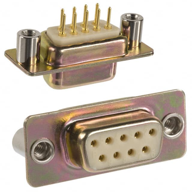 172-E09-211-021 CONN D-SUB RCPT 9P PNL MNT SLDR