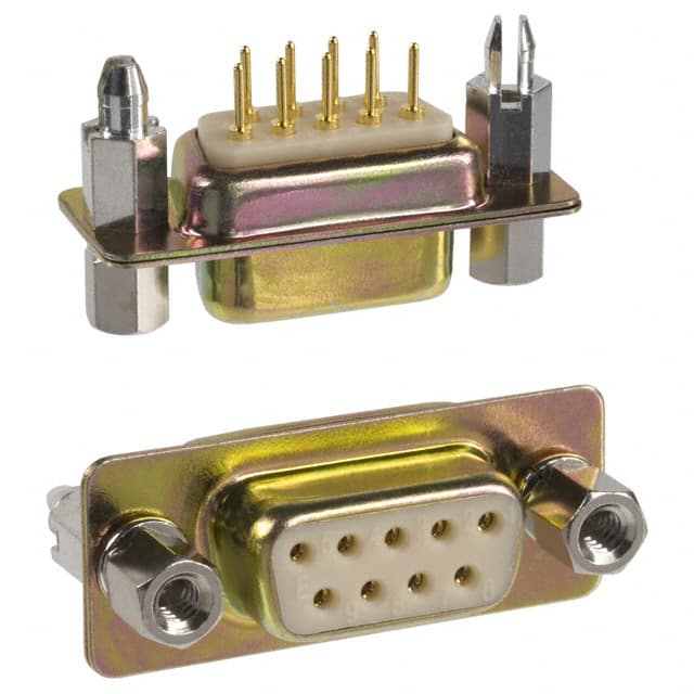 172-E09-211-911 CONN D-SUB RCPT 9P PNL MNT SLDR