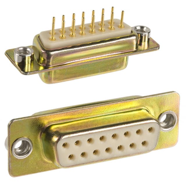 172-E15-211-011 CONN D-SUB RCPT 15P PNL MNT SLDR