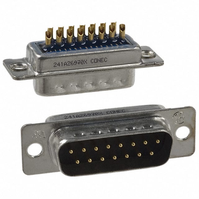 241A26970X CONN D-SUB PLUG 15POS SLDR CUP