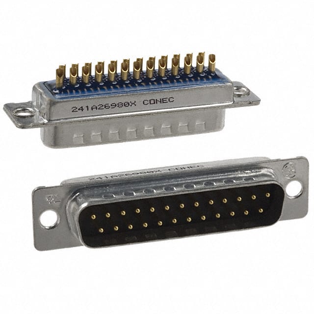 241A26980X CONN D-SUB PLUG 25POS SLDR CUP