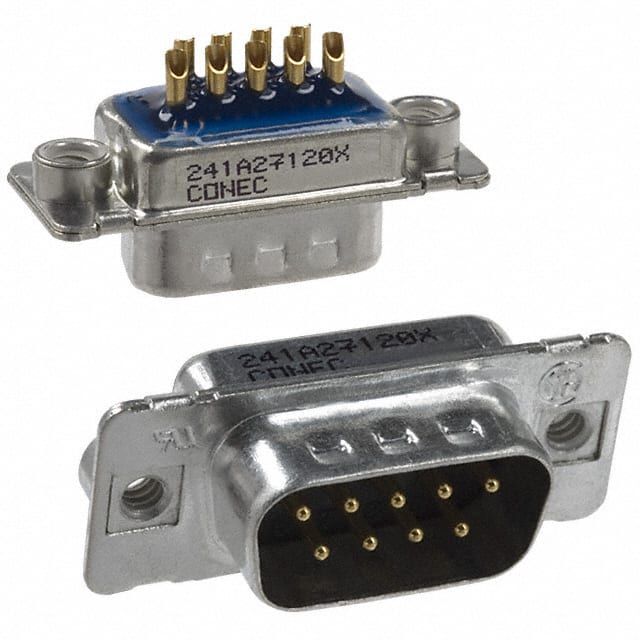 241A27120X CONN D-SUB PLUG 9POS SLDR CUP