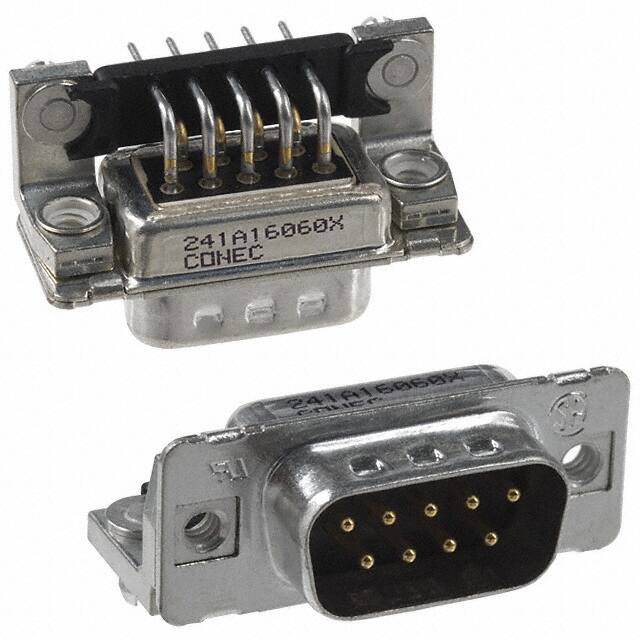 241A16060X CONN D-SUB PLUG 9POS R/A SLDR