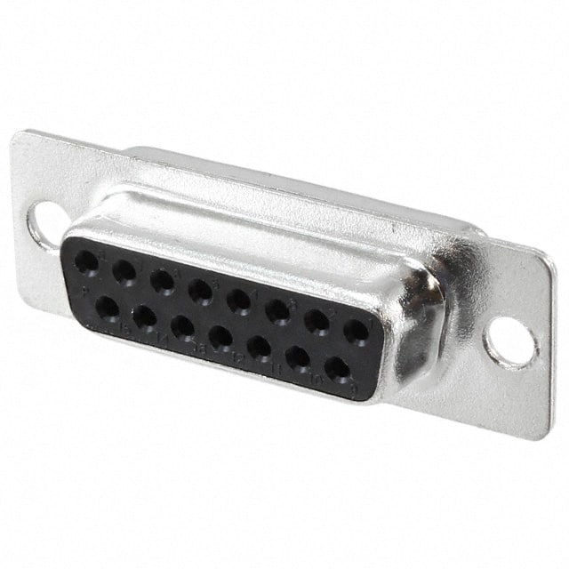 A-DF15LL-TL-B-R CONN D-SUB RCPT 15POS SLDR CUP