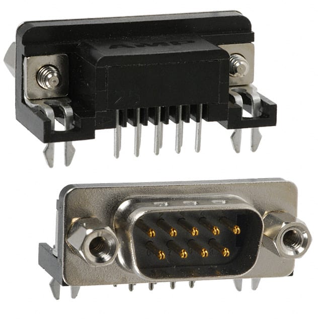 1734351-1 CONN D-SUB PLUG 9POS R/A SLDR