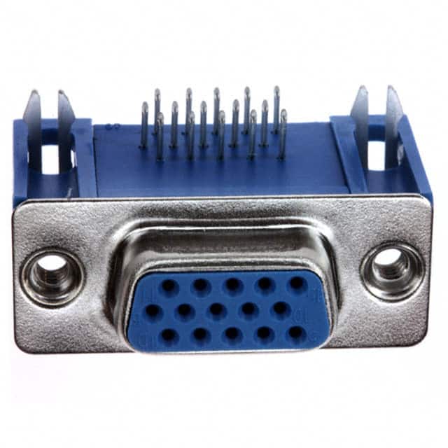 1734344-3 CONN D-SUB HD RCPT 15P R/A SLDR