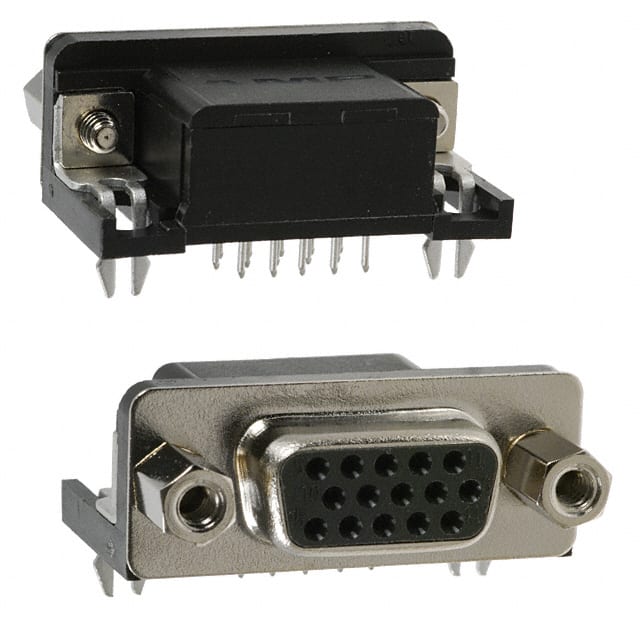 1734344-5 CONN D-SUB HD RCPT 15P R/A SLDR