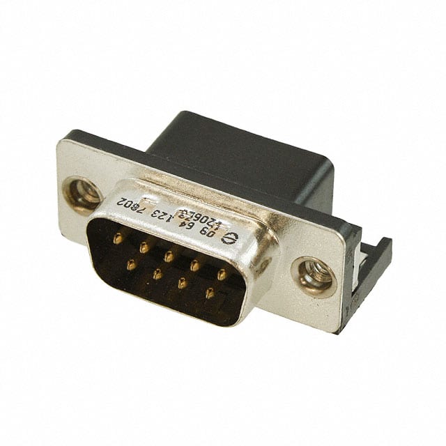 09641237802 CONN D-SUB PLUG 9POS R/A SLDR