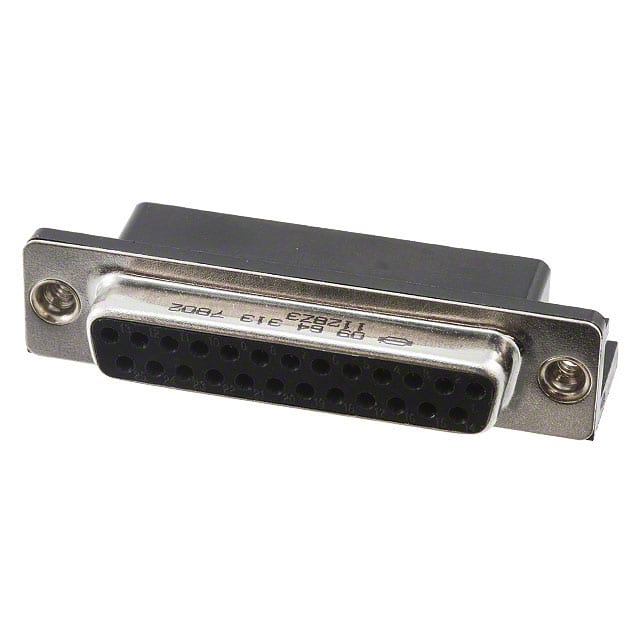 09643137802 CONN D-SUB RCPT 25POS R/A SLDR