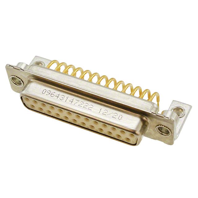 09643147222 CONN D-SUB RCPT 25POS R/A SLDR
