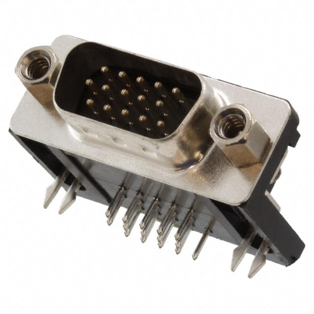 SDS108-PRW2-M15-SN63-1 CONN D-SUB HD PLUG 15P R/A SLDR