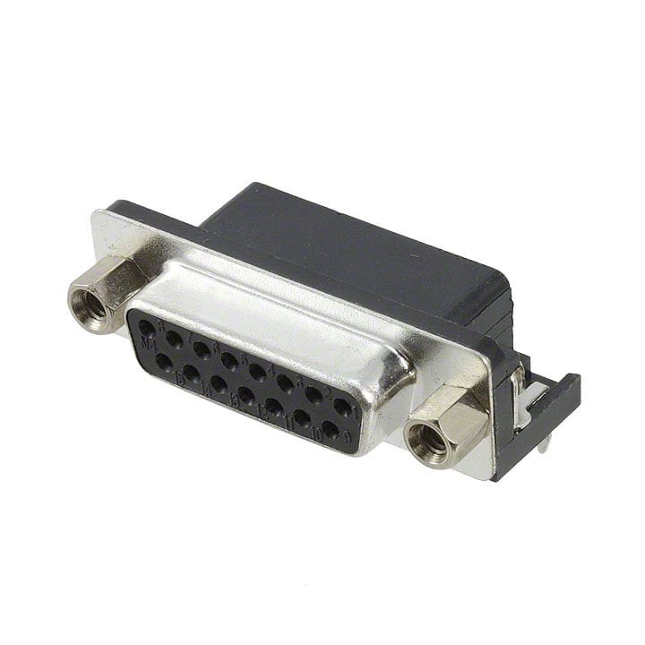 SDS107-PRP2-F15-SN63-11 CONN D-SUB RCPT 15POS R/A SLDR