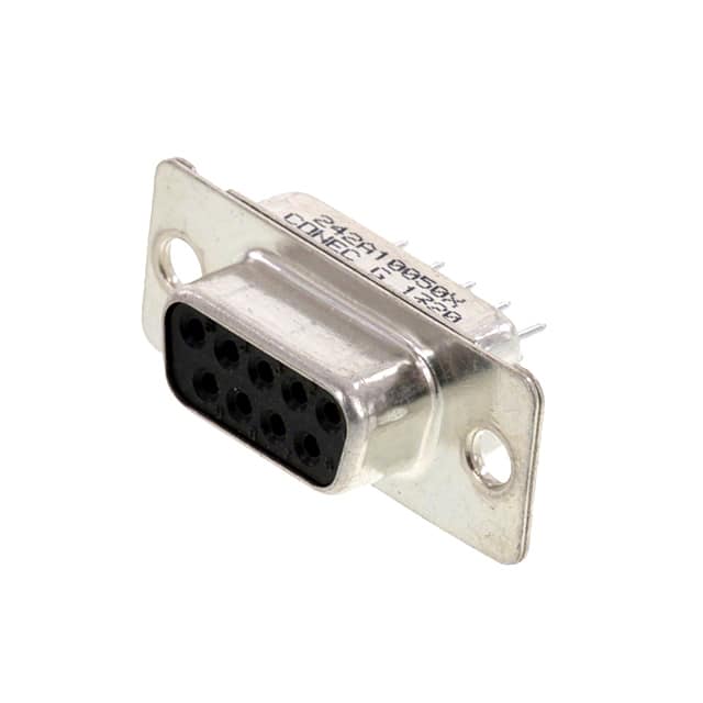 242A10050X CONN D-SUB RCPT 9POS VERT SLDR