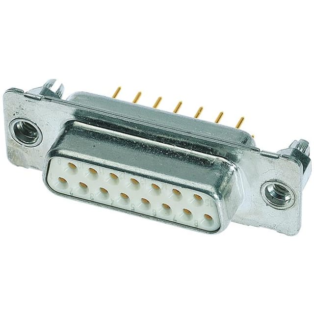 09642127236 CONN D-SUB RCPT 15POS VERT SLDR