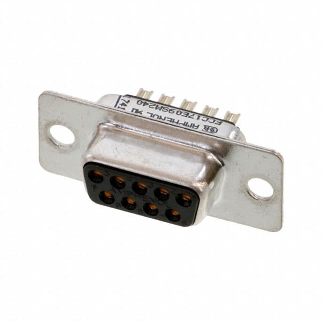 FCC17E09SM240 CONN D-SUB RCPT 9POS SLDR CUP