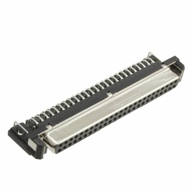 DN10-50S(50) CONN D-TYPE RCPT 50POS R/A SLDR