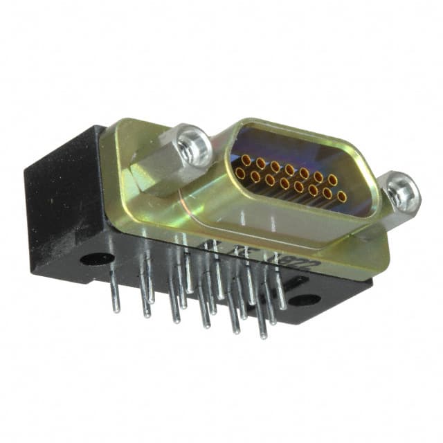 1532259-2 CONN MICRO-D RCPT 15POS R/A SLDR