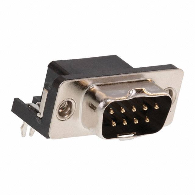 DE09-PL-24-BP CONN D-SUB PLUG 9POS R/A SLDR