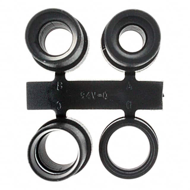 747746-1 CONN GROMMET DB9/15 BLACK