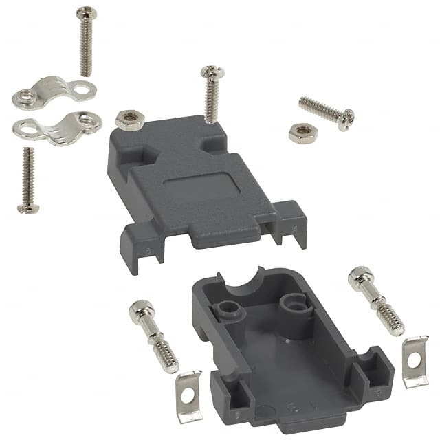 977-009-010-031 CONN BACKSHELL 9POS 180DEG GRAY