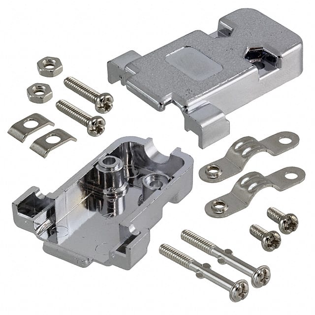 AGP 09 G-ME CONN BACKSHELL 9POS 180DEG SHLD