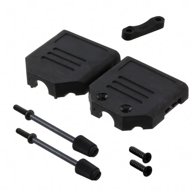 A-FT 09 CONN BACKSHELL 9POS 180DEG BLACK