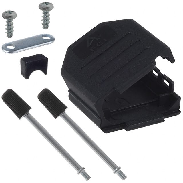86303637BLF CONN BACKSHELL 9POS 180DEG BLACK