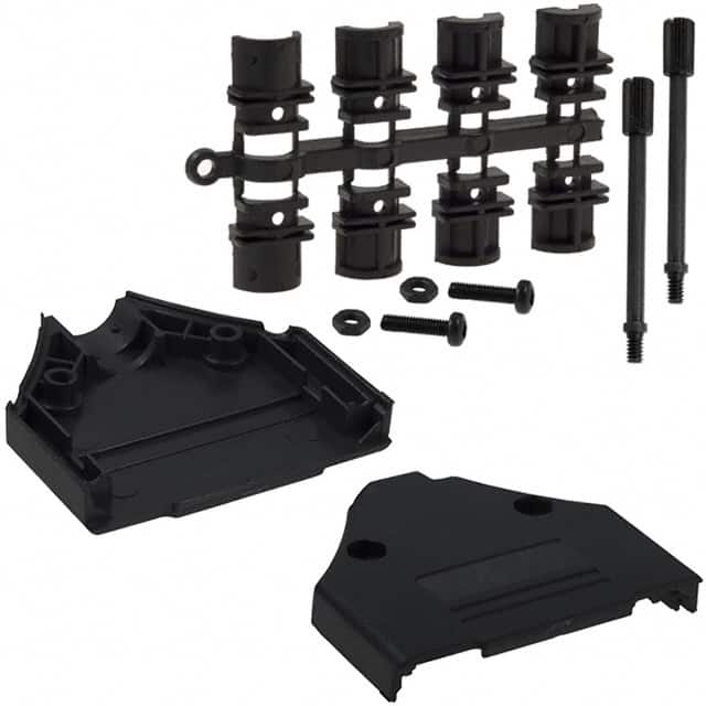 970-025-010-011 CONN BACKSHELL 25POS 180DEG BLK