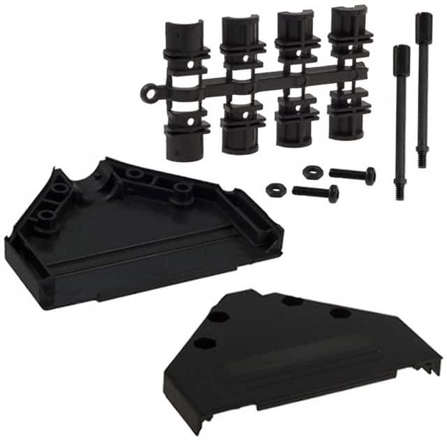 970-037-010-011 CONN BACKSHELL 37POS 180DEG BLK
