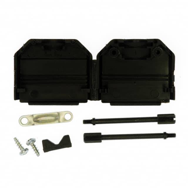 972-015-01SR011 CONN BACKSHELL 15POS 180DEG BLK