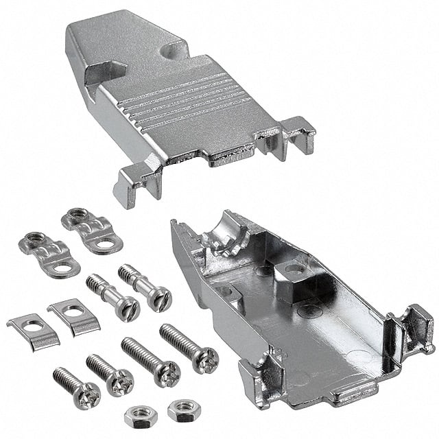 40-9709HM CONN BACKSHELL 9POS 180DEG SHLD