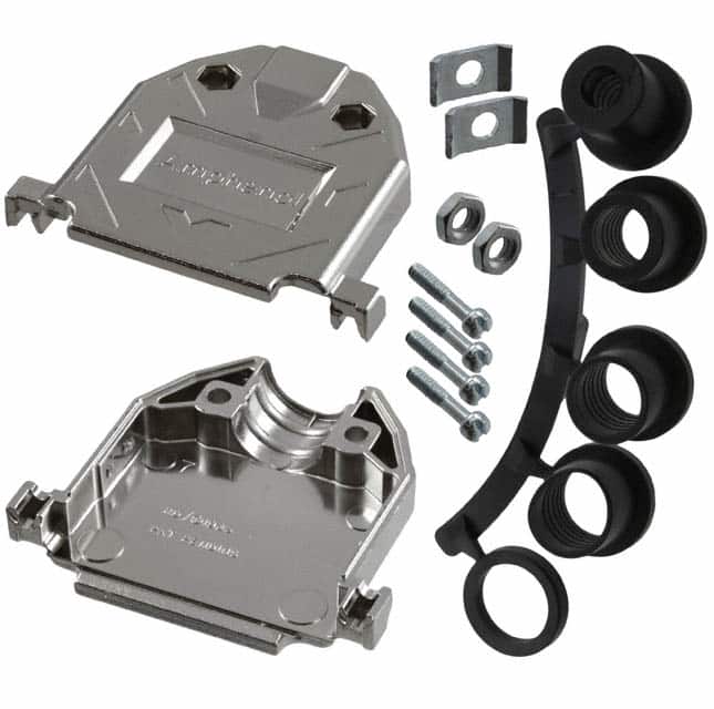 17E-1726-2 CONN BACKSHELL 25POS 180DEG SILV