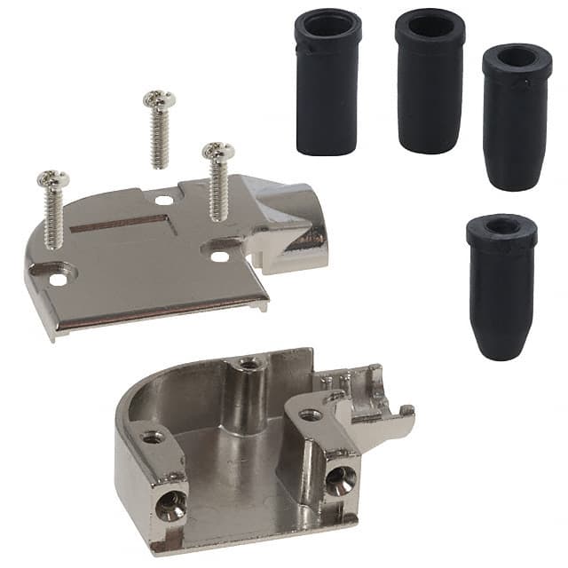 981-009-030-121 CONN BACKSHELL 9P 90DEG SHLD SLV