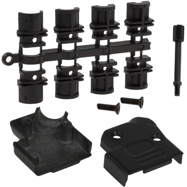 971-009-040-011 CONN BACKSHELL 9P 45DEG SHLD BLK