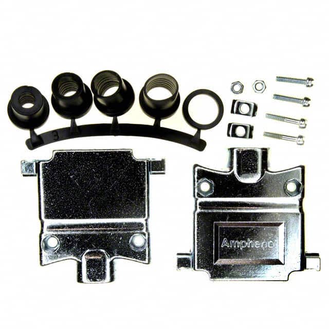 17E-1657-25 CONN BACKSHELL 25POS 180DEG SHLD