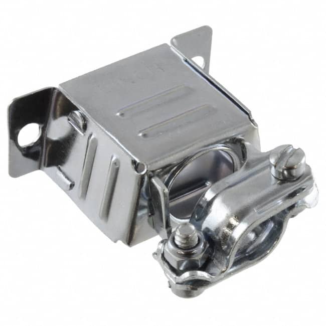 DE-24657-30 CONN BACKSHELL 9POS 180DEG SILV