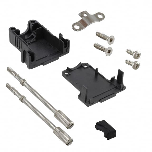165X03319A CONN BACKSHELL 15POS 180DEG BLK