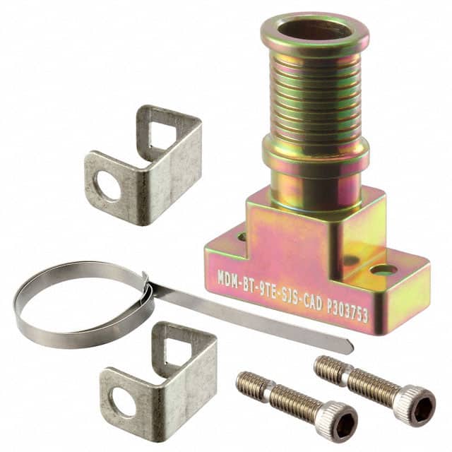 MDM-BT-9TE-SJS-CAD CONN BACKSHELL 9POS 180DEG SHLD