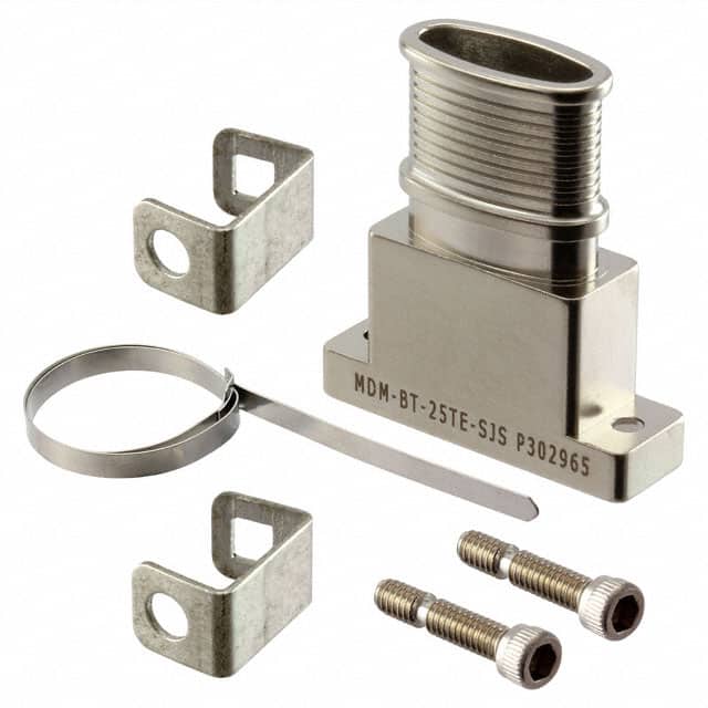 MDM-BT-25TE-SJS CONN BACKSHELL 25POS 180DEG SHLD