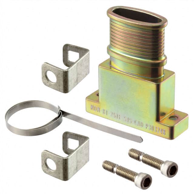 MDM-BT-25TE-SJS-CAD CONN BACKSHELL 25POS 180DEG SHLD