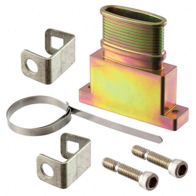 MDM-BT-37TE-SJS-CAD CONN BACKSHELL 37POS 180DEG SHLD