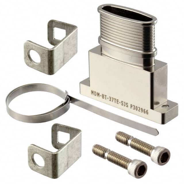 MDM-BT-37TE-SJS CONN BACKSHELL 37POS 180DEG SHLD