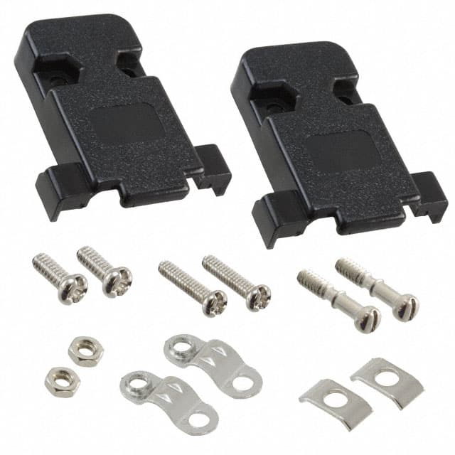 AGP 09 G-NEW CONN BACKSHELL 9POS 180DEG BLACK